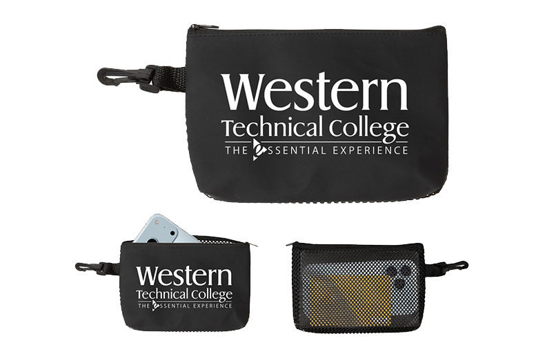 Mesh Zipper Storage Pouch